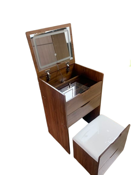 Desk Setup In Small Bedroom - (Orzech) Toaletka 3 w 1 z