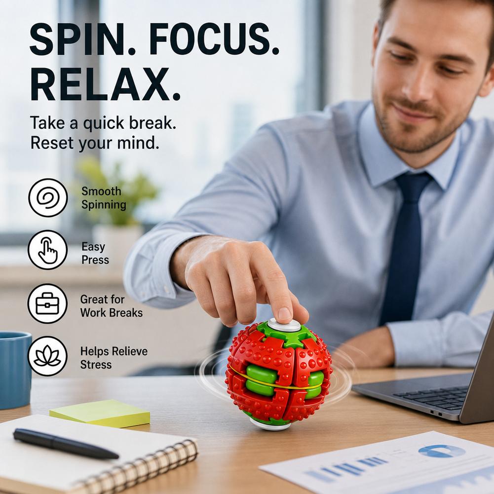 Desk Setup Gear - Przenośna zabawka antystresowa typu spinning gear